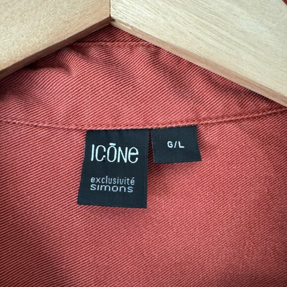 Simons | Icone Rust Lyocell Wide Leg Utility Jumpsuit - Size L - Picture 7 of 15